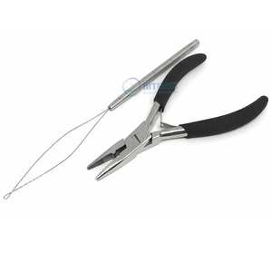 Pinzas Profesionales de Acero Inoxidable de 5 Pulgadas para Remover Extensiones de Cabello, con Doble Resorte y Mango de Espuma Suave - Product Image 6