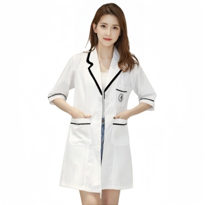 Uniforme de Verano Personalizado para Salón de Belleza, Antiarrugas, Ropa de Trabajo para Spa, Overol Profesional para Personal de Hospital, 100% Poliéster Twill - Product Image 2