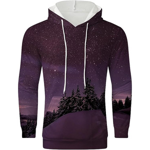 Sweat-shirt à capuche surdimensionné vintage personnalisé de haute qualité en tissu éponge épais avec broderie pour homme - Product Image 2