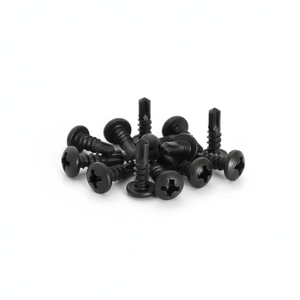 Broca PDC 11 de Acero al Carbono con Recubrimiento Negro, Cabeza Plana, Rosca Estándar de Grado 4.8 y 6.8, 3.5-4.8mm - Product Image 1