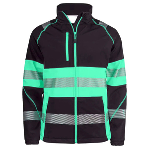 Industrial High Visibility with <b>Reflective</b> Tape and Front Full Zipper Durable Lightweight and Comfortable Design Safety <b>Jacket</b> - Product Image 1
