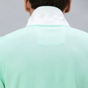 Polo de Verano para Hombre, Delgado, Elegante, Estilo Caballero, Diseño Único, Tejido de Seda de Hielo, Blanco, Manga Corta, Corte Ajustado - Product Image 4