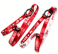 Sangle de cou personnalisable en polyester pour support de lightstick, avec trous pour porte-clés, pour concerts et tournées, style mode