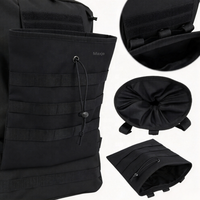 Pochette de rechargement tactique MOLLE, sac de récupération pliable, pochette de rangement portable pour cartouches usagées et magazines de chasse