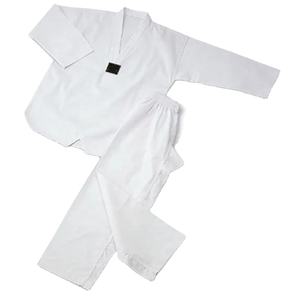 Traje de entrenamiento de Judo de Karate de manga larga Dobok blanco puro de alta calidad para adultos y niños Ropa de artes marciales de calidad - Product Image 1
