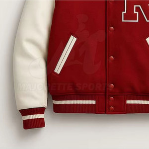 Veste de baseball décontractée fabriquée en usine pour le streetwear, offrant un confort décontracté, en tissu premium et matériaux durables. - Product Image 6