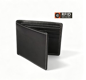 [In Stock] Castello Men's Vintage Bi-Fold <b>Wallet</b> Genuine Leather RFID Protection Polyester Lining Black Brown - Product Image 2