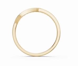 Bague Diamant Vague avec un poids total de 0,180 carat en 9 pierres, élégante et empilable, en or, pour un style moderne et un usage quotidien - Product Image 4