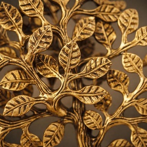 SHUBHAM - Figura Decorativa del Árbol de la Vida en Latón Chapado en Oro, Hecha a Mano, Decoración Religiosa para el Hogar, Vastu Fengshui, Centro de Mesa, Regalo - Product Image 6