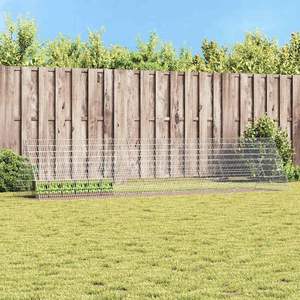 Cage à lapins en acier galvanisé 215 x 100 x 85 cm en argent pour les propriétaires d'animaux - Product Image 1