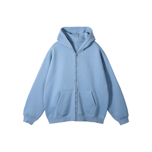 Wholesale Men Full Zip Hoodie Premium French Terry Hooded Sweatshirt Custom Design Private Label Apparel Manufacturer Men hoodie - Product Image 4