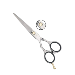 New Arrival Precision Silver Color Strong Material <b>Left</b> <b>Handed</b> Barber Hair Cutting <b>Scissors</b> with Custom Packaging - Product Image 2