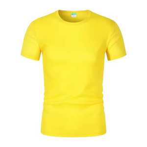 T-shirt pour homme à col rond bleu, manches courtes, respirant, coupe ajustée, polyester, haut de sport toutes saisons, couleur unie - Product Image 4