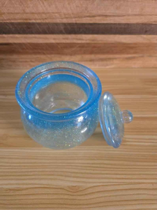 Fabricant de pots en résine personnalisés avec couvercle, conteneur de rangement décoratif, commande en gros OEM - Product Image 2