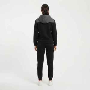 Conjunto Deportivo de Invierno para Mujer, Sudadera con Capucha, Felpa Sólida, Ropa Deportiva Informal, Manga Larga, Corte Regular, 100% Algodón - Product Image 2
