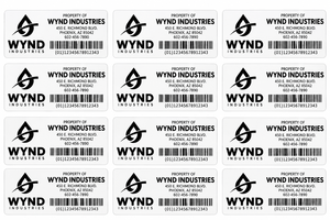 Custom Machine Stickers High Tack Waterproof Vinyl UV Durable Equipment Labels <b>Strong</b> <b>Adhesive</b> Asset Tags Industrial Nameplate - Product Image 3