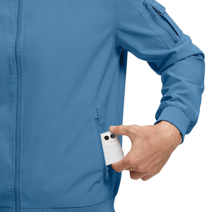Blouson Bomber Homme Personnalisé Brodé sur le Devant, Coupe-Vent, Respirant, Séchage Rapide, Color Block, Streetwear Hiver pour Garçons - Vente en Gros - Product Image 5