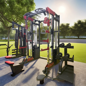 <span class=keywords><strong>Prix</strong></span> de l'équipement de fitness de salle de sport, machine à câbles multifonctionnelle, rack à squats Smith - Product Image 6