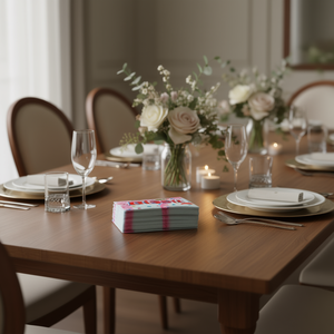 Serviettes en tissu décorées Bissu Duplo 30x30, serviettes élégantes pour la restauration fine et l'usage domestique - Product Image 3