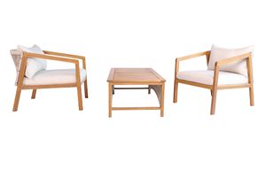 Juego de sofá de cuerda envuelto en madera de acacia, mesa de centro de estilo bohemio al mejor precio para exteriores del fabricante de Vietnam - Product Image 5