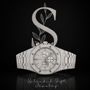 Stainless Steel VVS Moissanite Watch Mechanical Diamond Watch Men Hip Hop Mossinate Watches Buss Down 100% Pass Diamond Tester - Product Image 1