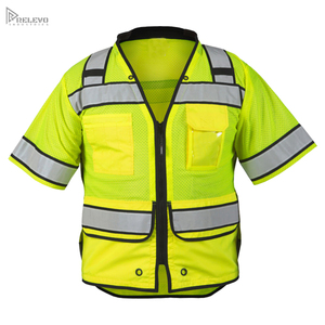 Gilet de sécurité haute visibilité RELEVO INDUSTRIES, norme ANSI classe 2, manches courtes, multi-usages, réfléchissant, vêtements de travail - Product Image 1