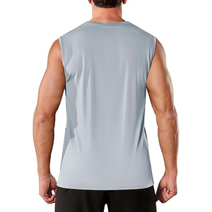Chaleco Deportivo Transpirable Personalizado para Hombre, de Algodón y Elastano, Ajuste Musculoso, Sin Mangas, Secado Rápido, Bordado 3D, 180g, para Entrenamiento y Running - Product Image 1