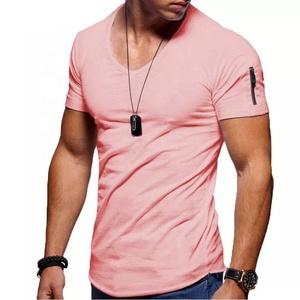 Fabrication directe en usine, t-shirts d'été pour hommes, designs personnalisés, séchage rapide, respirant, 100% coton, col rond, manches courtes, coupe ample - Product Image 5