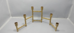 Candelabro Metálico Plegable Exclusivo Más Vendido, Bellamente Hecho a Mano con un Toque Vintage, Perfecto para Decoración del Hogar y Navidad - Product Image 2