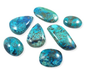 Cabochons de Shattuckite Naturels, Cristaux Semi-Précieux de Guérison en Formes et Tailles Variées, Pierres Précieuses en Vrac, Prix de Gros - Product Image 1