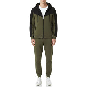 Trajes Deportivos de Algodón 100% para Hombre, con Cierre, Diseño Personalizado, Trajes Deportivos con Cierre de Color Contrastante para Adultos, Precio Económico al por Mayor - Product Image 4