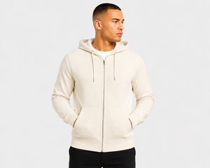 Fashionable Men Zipper Hoodie 100% Cotton Regular Fit Streetwear Casual <b>Zip</b> <b>up</b> Winter Anti-Shrink Breathable - Product Image 1