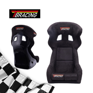 Siège de course en fibre de verre couleur personnalisée avec protection latérale haute, dossier ergonomique, marque privée, fournisseur en gros d'équipements de course - Product Image 1