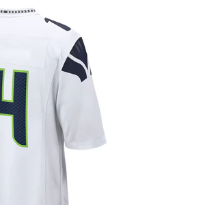 Custom Sublimated American Football Jersey <b>Men's</b> White Short Sleeve V-Neck Moisture Wicking Custom Number Team Design - Product Image 5