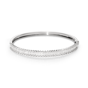 Pulsera de tenis para mujer Vala Brothers con diamantes cultivados en laboratorio BR-14, plata de ley 925, corte baguette, color DEF, claridad VVS VS, 15 gramos, venta al por mayor - Product Image 1
