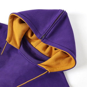 Sudadera con Capucha Omega Purple Greek College, Personalizada con Bordado de Letras en Tela Tackle Twill, de Algodón y Felpa, para Fraternidades Universitarias, Etiqueta Privada - Product Image 5