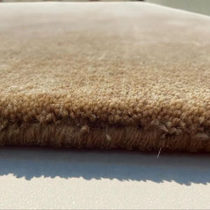 Tapis marocain en laine fait main, tissé à la main, style berbère, à poils épais, avec franges, tapis décoratif doux de couleur marron naturel pour salon - Product Image 3