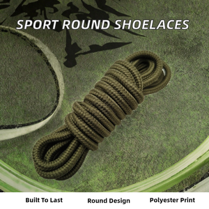 Lacets ronds antidérapants en polyester de 4 mm pour baskets, escalade, alpinisme, randonnée - Product Image 2