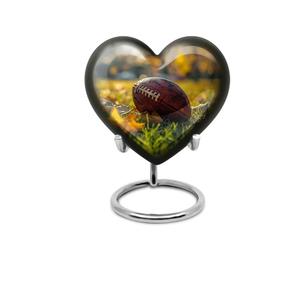 Urne funéraire décorative en forme de cœur pour cendres humaines, petite urne en forme de cœur avec support, très vendue et magnifique. - Product Image 2
