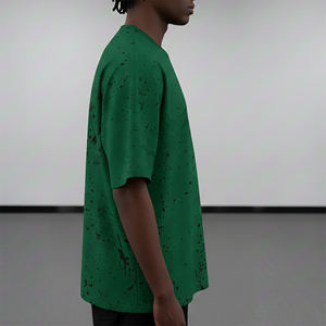 เสื้อยืดโอเวอร์ไซส์ทรงหลวม ผ้าคอตตอน 100% หนานุ่ม ระบายอากาศดี สไตล์ฮิปฮอป พิมพ์ลายสาดสี สำหรับผู้ชาย ขายดี - Product Image 6