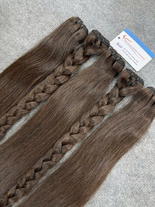 Best <b>Selling</b> 2026 Raw Hair Bundle Vietnamese Human Hair Natural Straight Brown Weft Hair Extensions Double Drawn Bulk Price - Product Image 6