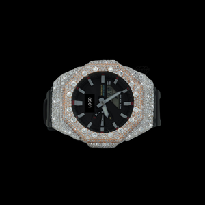 Montre carrée en quartz avec lunette à clous et moissanite VVS, unisexe, de luxe, style antique, artisanale, style Hip-Hop, meilleur prix de gros - Product Image 2