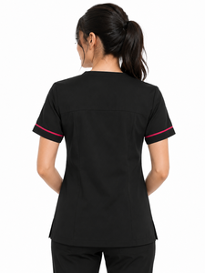 Camiseta Túnica para Mujer, Uniforme de Trabajo para Doctoras, Enfermeras, Personal de Salud, Hospital, Clínica, Veterinaria, Mangas Cortas - Product Image 2