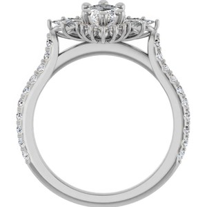 Marquise Cut Moissanite <b>Ring</b> 925 Sterling <b>Silver</b> 14K Gold Plated <b>Solitaire</b> Engagement <b>Ring</b> Bridal Wedding Promise Jewelry - Product Image 4