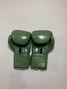 Guantes de Boxeo de Cuero Verde Personalizados de Primera Calidad al Por Mayor RTS, Guantes de Boxeo de Dedo Completo para Adultos, Equipo de Boxeo AS-BG-5112 - Product Image 6