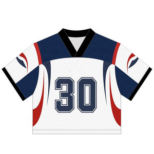 Camiseta de Fútbol de Malla 100% Poliéster, Cuello en V, Manga Corta, Transferencia Térmica, Logotipo Personalizado, Uniforme de Equipo, Venta al Por Mayor, OEM, Juvenil, Hombre, Adulto, Color - Product Image 1