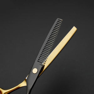 New Durable Blunt Barber <b>Thinning</b> Shears Kit <b>Mirror</b> Polish Stainless Steel Scissors Set Short Handle Comb Lightweight - Product Image 4