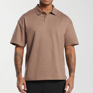 Camisetas de polo de algodón 100% de calidad superior para hombre para el verano Regular Fit Quick Dry Oversized Printed Pattern - Product Image 1