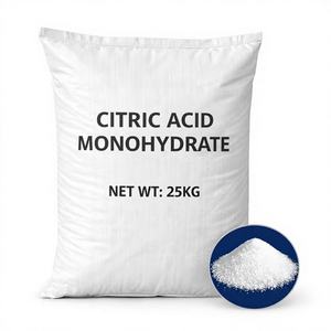 Ácido Cítrico Monohidratado (ACM) Grado Alimenticio 99.5% de Pureza en Polvo/Granulado Sabor Natural CAS 77-92-9 25kg/saco Aditivos Alimentarios - Product Image 1