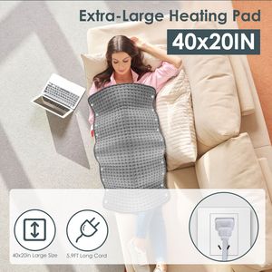 Coperta Elettrica Riscaldata Extra Large per Alleviare il Dolore alla Schiena, 10 Livelli di Riscaldamento, Spegnimento Automatico, Fibbie per Riscaldare Piedi e Mani - Product Image 3